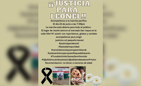 Organizan marcha para exigir justicia por la muerte del pequeño Leonel