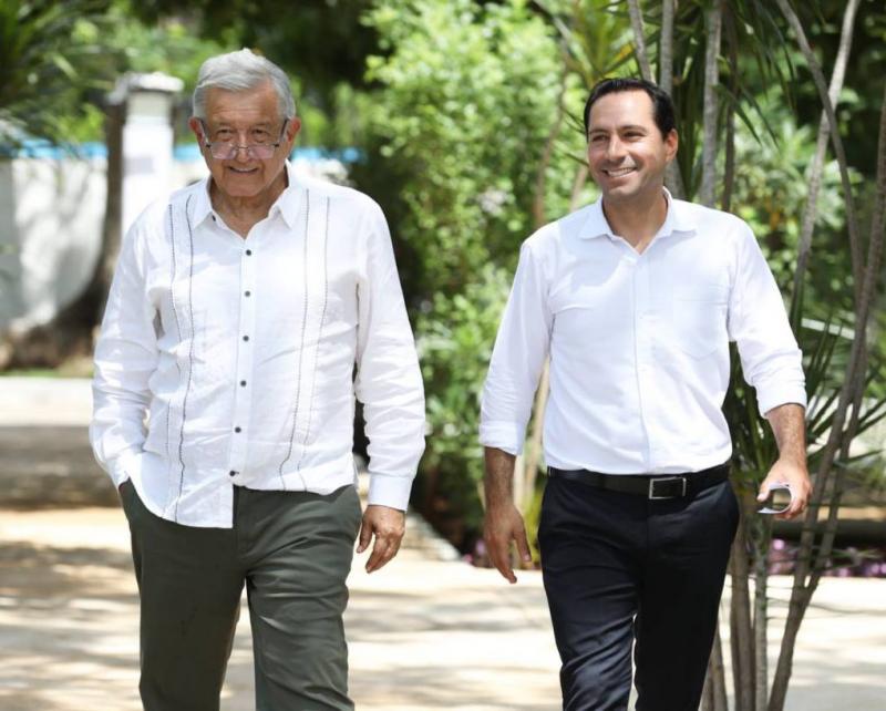 Trabajo de la mano entre Mauricio Vila y Andres Manuel Lopez Obrador.