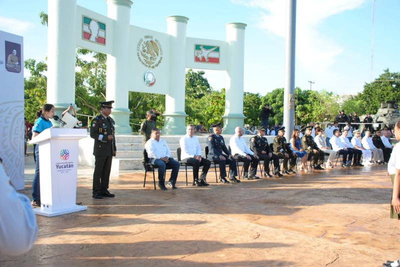 Conmemoran en Yucatán la consumación de la Independencia.