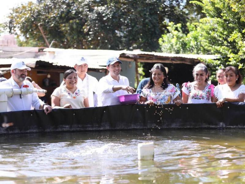 Gobierno del Estado continua apoyando proyectos de acuacultura.