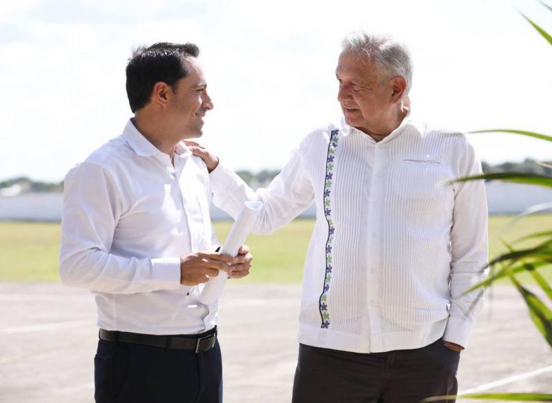 AMLO y Vila mantienen trabajo coordinado por el bienestar de Yucatan.