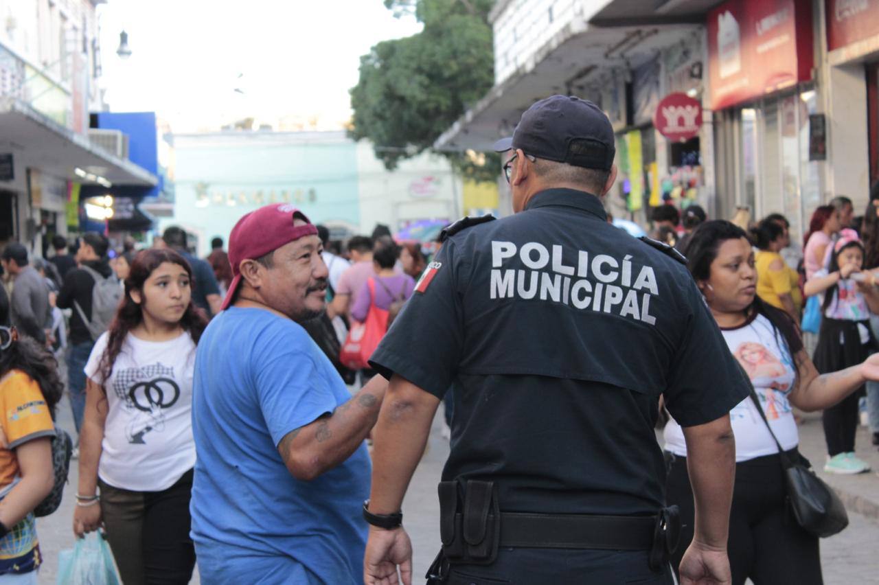 Se prepara el Ayuntamiento de Mérida para las fiestas de fin de año.